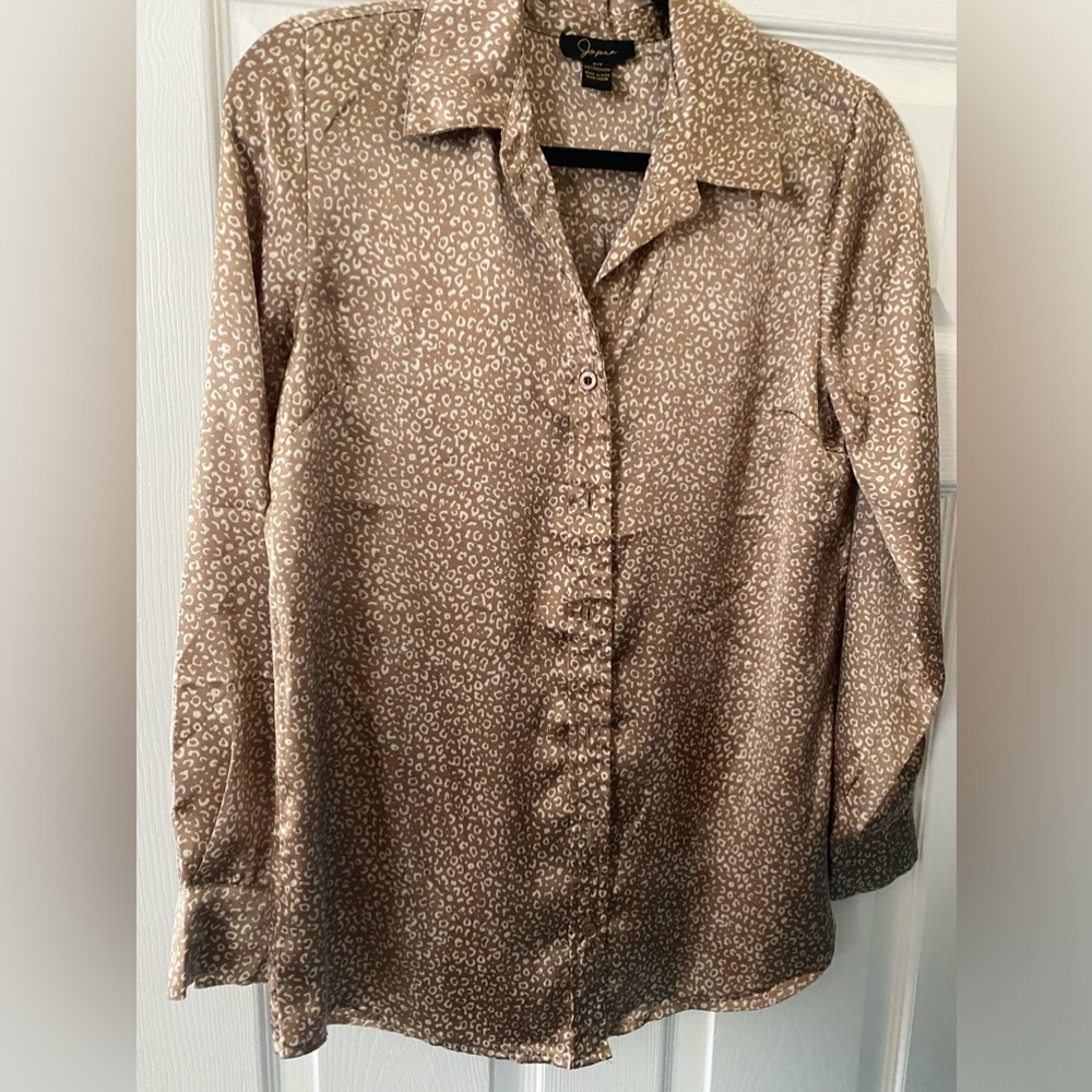 Japna printed long sleeve blouse M